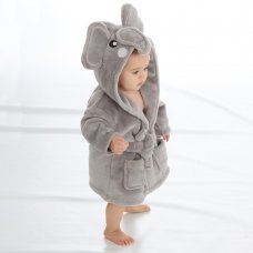 18C511: Baby Novelty Elephant Dressing Gown (6-24 Months)
